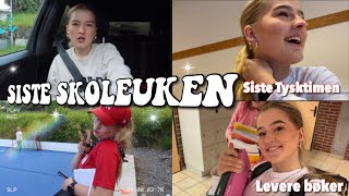 SISTE SKOLEUKEN MIN☀️🤩📓//VLOGG//Innebandy//Skole