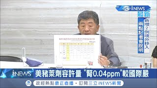 放寬美豬進口萊劑容許量怎麼定?陳時中周末\