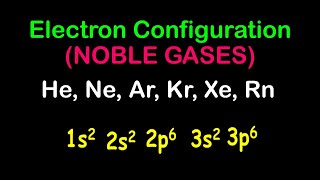 Noble Gases-Electron Configurations (Helium to Radon)🧪