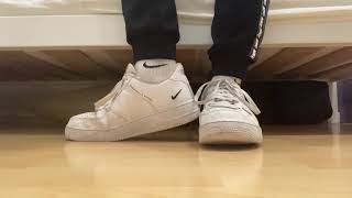 Teenboy showing Nike AF1 \u0026 Nike Quarter Socks