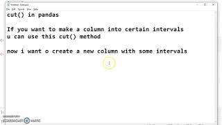 Pandas cut() | Making Column Intervals | Pandas Operations | Python Programming
