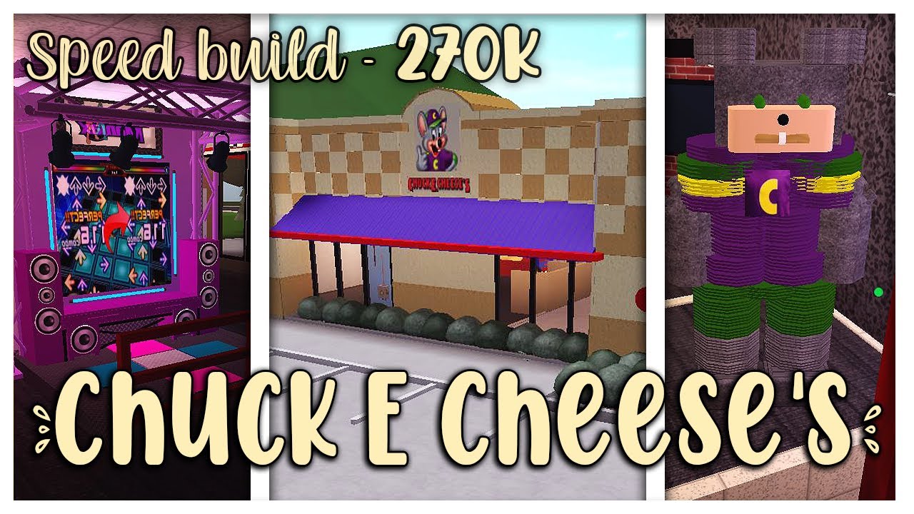 Chuck E Cheese Speedbuild: Bloxburg - YouTube