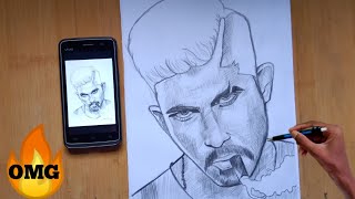 Sketch of Allu Arjun /Sketch tutorial of Allu Arjun #SketchTutorial #ART