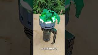 ACEBEAM 80,000 Lumens the brightest flashlight of all....