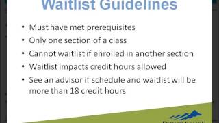 How to Get on a Waitlist at FRCC