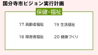 Part５　国分寺市総合ビジョン（後期実行計画）　紹介動画【後期実行計画　≪保健・福祉≫】