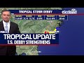 Tropical Storm Debby strengthens off the Carolinas