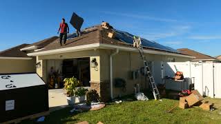 Solar Panel Install Timelapse