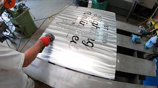 CNC Plasma Cut Stainless Steel Sign