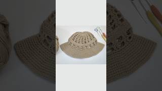 Easy Crochet Mesh Bucket Hat