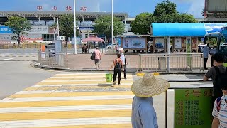 中山市🚌城軌中山北站 往 東明路 巴士#030 途經: 760文化創意產業園 石岐區行政服務中心 東明大橋 (字幕cc) 8/8/2022