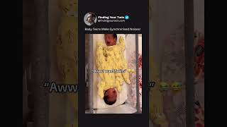 Baby Twins Make Synchronised Noises