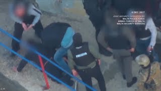 Maltese police release footage of arrests in murdered journalist investigation