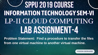 SPPU LP-II Cloud Computing Lab Assignment 4 || Third Year Information Technology Sem-VI || CC Lab-4