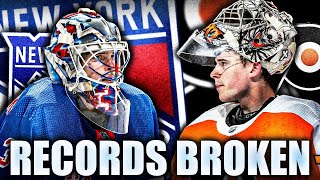 RECORDS ARE BEING BROKEN (Re: Philadelphia Flyers & New York Rangers, Carter Hart & Igor Shesterkin)