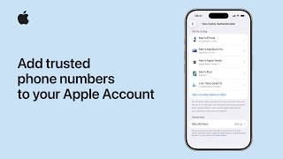 How to add trusted phone numbers to your Apple Account | Apple Support