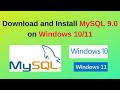 How to download and install MySQL 9.0 on Windows 10/11 | Install MySQL 9.0 on Windows | 2024 updated