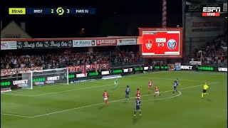 Angel Di Maria goal vs Brest | Brest vs PSG | 2-4 |