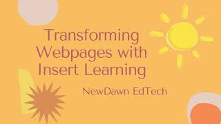 Insert Learning Mini Tutorial
