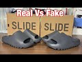 Adidas Yeezy Slide Gray Slate Real Vs Fake Review.