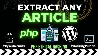 Free Wordpress Tools PHP Extract Any Article Data By URL #ethicalhacking