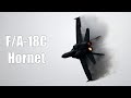 F/A-18C Hornet Low Altitude Rain Weather Full Airshow Finnish Air Force - SweAF 2022