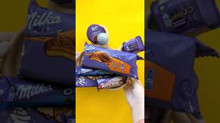 ASMR Filling Platter With Milka Sweets! #milka #purple #chocolate