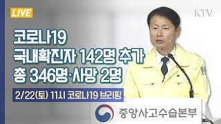 국내확진자 142명 추가···총 346명·사망 2명 - 코로나19 중앙사고수습본부 브리핑