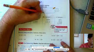 3rd grade GO Math-Lesson 1.7 Use Place Value to Add pages 29-32