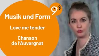 Einsingen um 9 (30.1.25) mit Julia Schiwowa, Love me tender, Chanson de l'Auvergnat, AABA'-Form