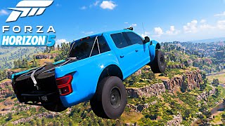 F#%k it, jumping off a cliff in Forza Horizon 5