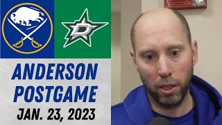 Craig Anderson Postgame Interview vs Dallas Stars (1/23/2023)