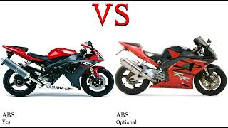 Yamaha YZF R1 RN09 vs Honda CBR 954 RR Fireblade SC50 Test specification comparison