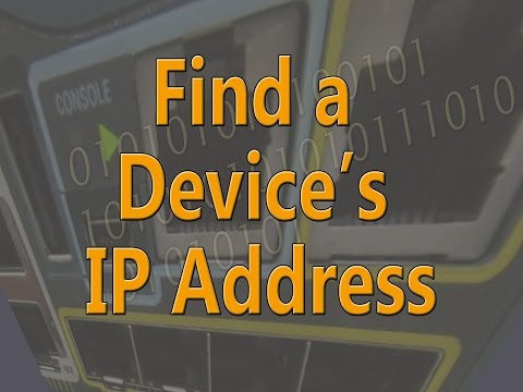 Find the IP Address of a Device connected to a Cisco Switch Find the IP Address of a Device connected to a Cisco Switch