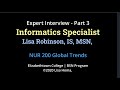 Expert Interview with Lisa Robinson IS