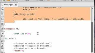 C++ tutorial 61 - namespace