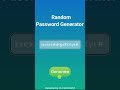 Random Password Generator using JavaScript | Password Generator Project