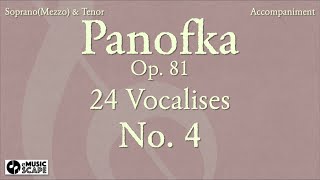 Panofka Op.81, 24 Vocalises No.4 (Soprano, Mezzo \u0026 Tenor)