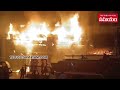 massive fire breaks out in kondapur mahindra car show room hyderabad samayam telugu