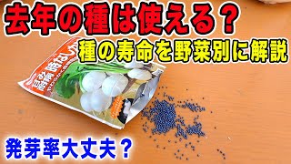 種の寿命と発芽率の関係について解説します