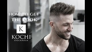 SERGIO RAMOS inspired hairstyle. Short Spiky Men’s Haircut .High skinfade
