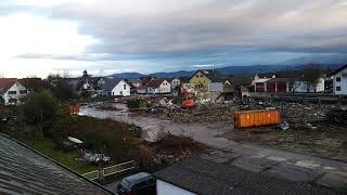 Abrissarbeiten ehmalige Katzwerke Rheinmünster Greffern 2