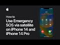 How to use Emergency SOS via satellite on iPhone 14 | Apple Support