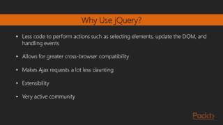 Beginning JavaScript and jQuery : jquery Fundamentals | packtpub.com