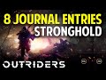 The Stronghold: Location of all 8 Journal Entries | OUTRIDERS