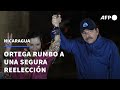 Ortega rumbo a una segura reelección, con opositores presos y exiliados | AFP