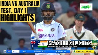 India vs Australia 1st Test 2020 Highlights | India vs Australia 2020 Highlights Test Match🔥💯