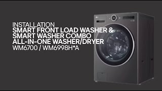 How to Install LG Front Load Washer and SmartWash Combo