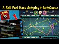 How to Use 8 Ball Pool Hack Autoplay + AutoQueue Aimking Full Setup 🔥 8 Ball Pool New Aim Hack Free