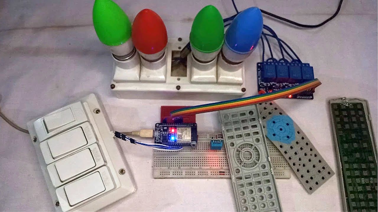 Home Automation Using ESP32 IR Remote And Blynk - YouTube